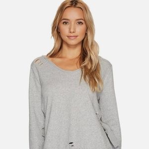 Romeo & Juliet Sweatshirt Distressed Tied Sides Holes Size Small NWT